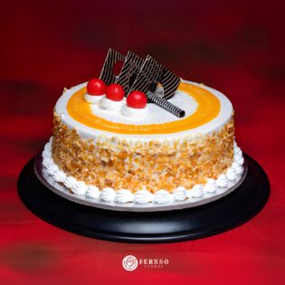 Eggless Butterscotch Cake