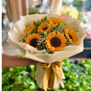 Sunny Bliss Sunflower Bouquet