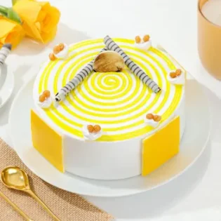 Butterscotch Crunch Swirl Cake